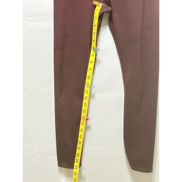 Athleta Persistence Laser Cut Womens‎ S Maroon Leggings - Picture 5 of 13